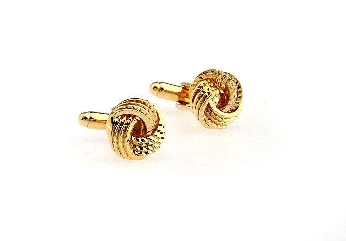  Gold Luxury Cufflinks Metal Cufflinks Knot Wholesale & Customized  CL652599