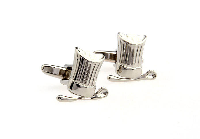 Chef hat Cufflinks  Silver Texture Cufflinks Metal Cufflinks Tools Wholesale & Customized  CL652652