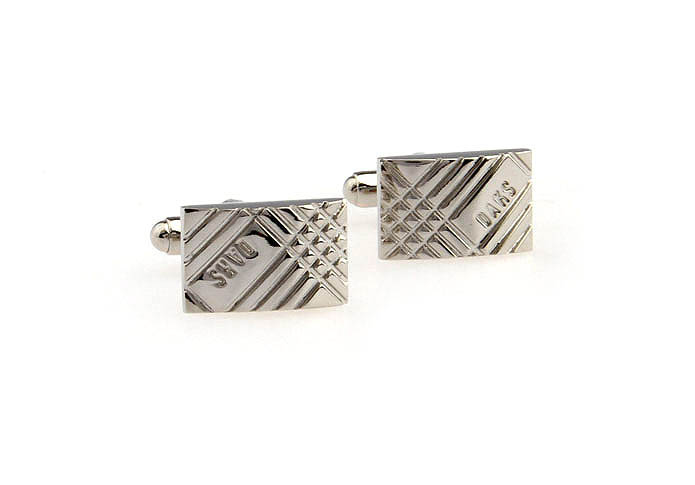 DARS Cufflinks  Silver Texture Cufflinks Metal Cufflinks Symbol Wholesale & Customized  CL652666