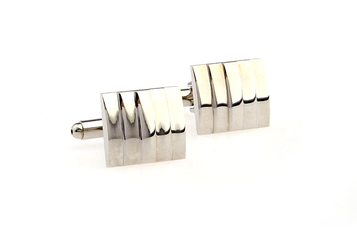  Silver Texture Cufflinks Metal Cufflinks Wholesale & Customized  CL652677