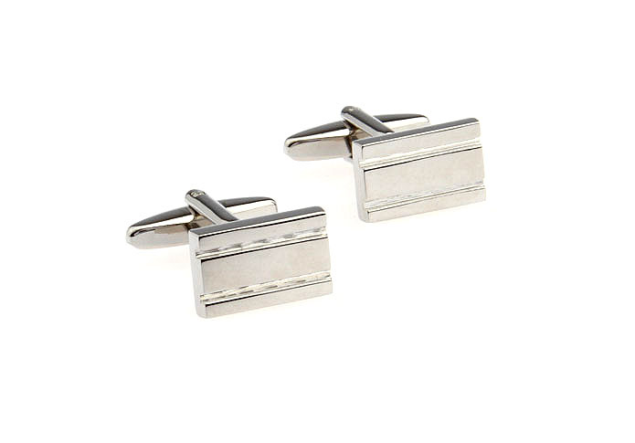  Silver Texture Cufflinks Metal Cufflinks Wholesale & Customized  CL652682