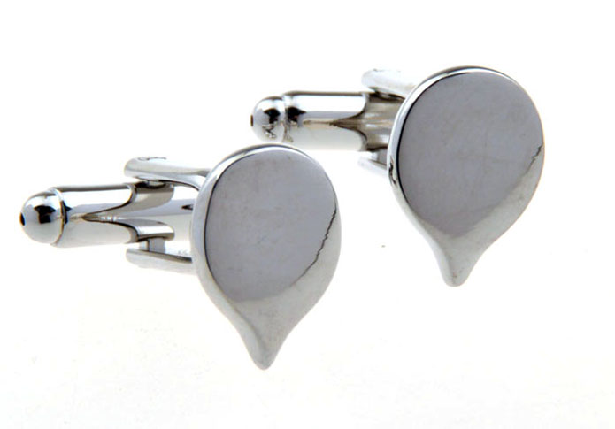 Drop Cufflinks  Silver Texture Cufflinks Metal Cufflinks Funny Wholesale & Customized  CL652713