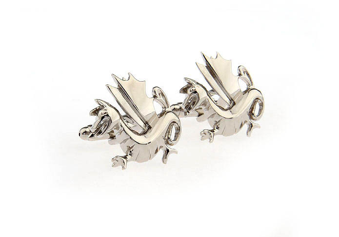 Pterosaur Cufflinks  Silver Texture Cufflinks Metal Cufflinks Animal Wholesale & Customized  CL652757