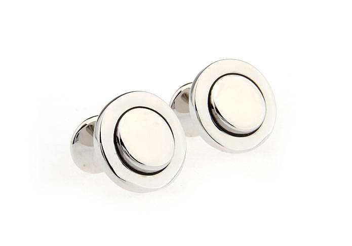  Silver Texture Cufflinks Metal Cufflinks Wholesale & Customized  CL652763