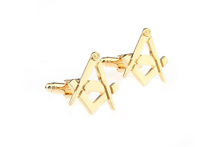 Masonic symbol Cufflinks  Gold Luxury Cufflinks Metal Cufflinks Tools Wholesale & Customized  CL652782