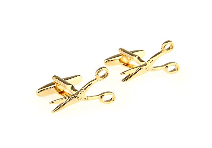 Scissors Cufflinks  Gold Luxury Cufflinks Metal Cufflinks Tools Wholesale & Customized  CL652783