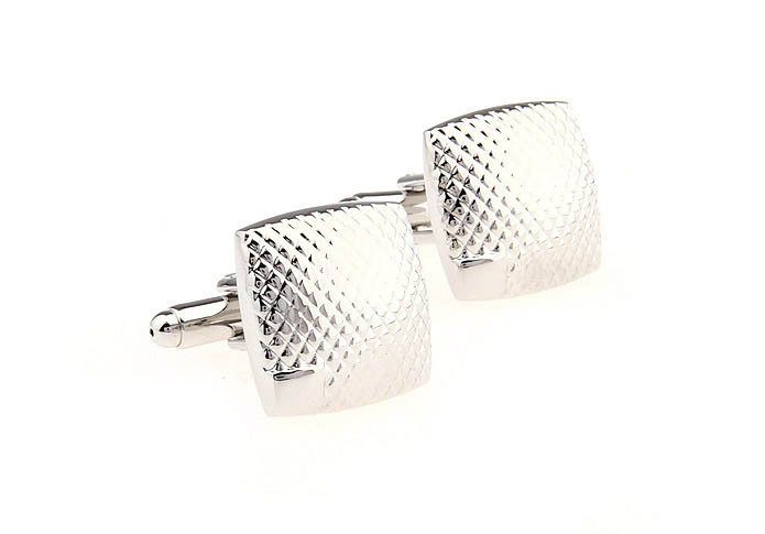  Silver Texture Cufflinks Metal Cufflinks Wholesale & Customized  CL652784