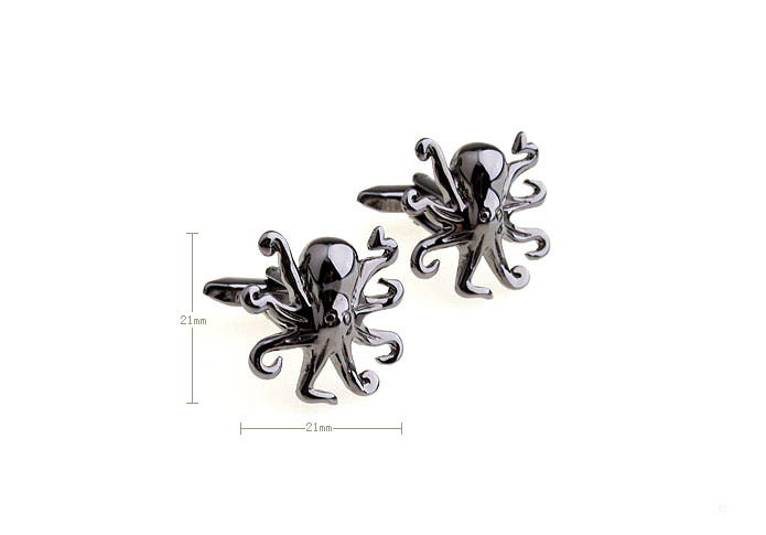 Black Spider Cufflinks  Gray Steady Cufflinks Metal Cufflinks Animal Wholesale & Customized  CL652820