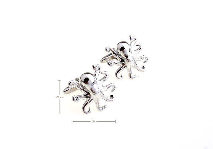 Silver Spider Cufflinks  Silver Texture Cufflinks Metal Cufflinks Animal Wholesale & Customized  CL652822
