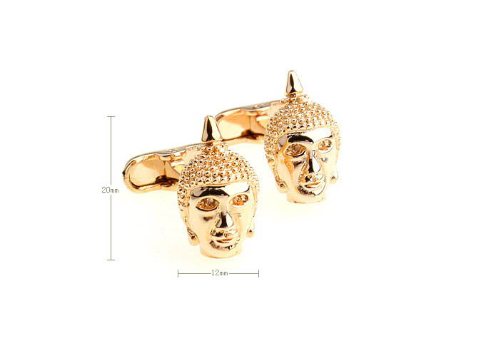 Buddha Avatar Cufflinks  Gold Luxury Cufflinks Metal Cufflinks Religious and Zen Wholesale & Customized  CL652860