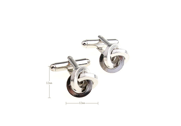 Silver Texture Cufflinks Metal Cufflinks Knot Wholesale & Customized  CL652877