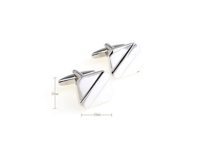  Silver Texture Cufflinks Metal Cufflinks Wholesale & Customized  CL652890