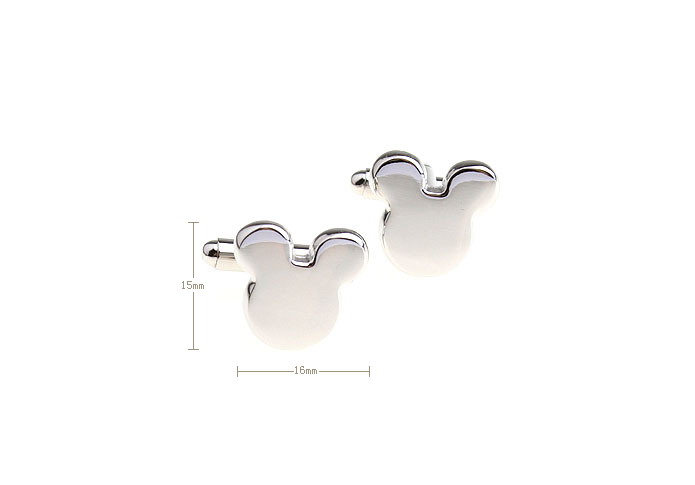 Cartoon face Cufflinks  Silver Texture Cufflinks Metal Cufflinks Animal Wholesale & Customized  CL652901