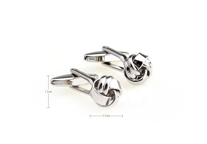  Silver Texture Cufflinks Metal Cufflinks Knot Wholesale & Customized  CL652923