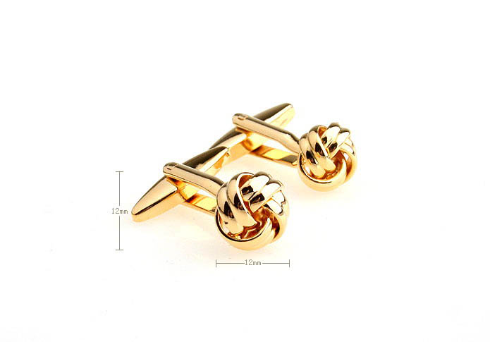  Gold Luxury Cufflinks Metal Cufflinks Knot Wholesale & Customized  CL652929