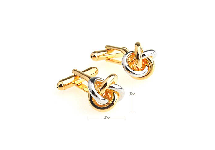  Gold Luxury Cufflinks Metal Cufflinks Knot Wholesale & Customized  CL652934