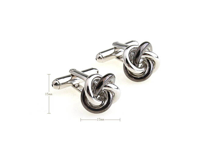  Gray Steady Cufflinks Metal Cufflinks Knot Wholesale & Customized  CL652936