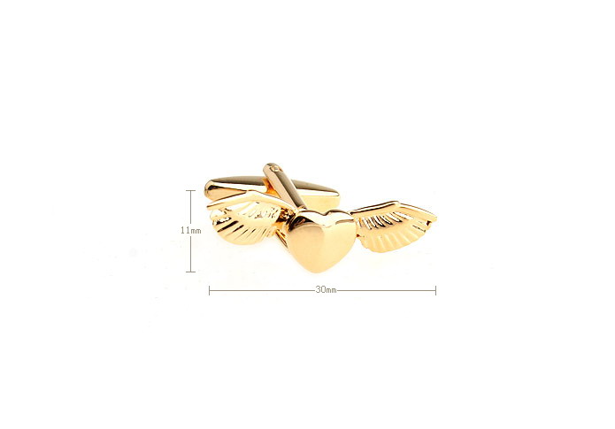 My Heart is Flying Cufflinks  Gold Luxury Cufflinks Metal Cufflinks Wholesale & Customized  CL652946