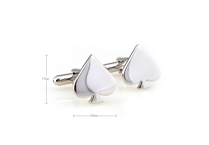 Heart Cufflinks  Silver Texture Cufflinks Metal Cufflinks Flags Wholesale & Customized  CL652986