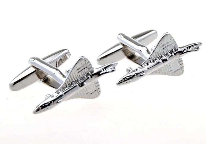 Fighter Cufflinks  Silver Texture Cufflinks Metal Cufflinks Military Wholesale & Customized  CL653775