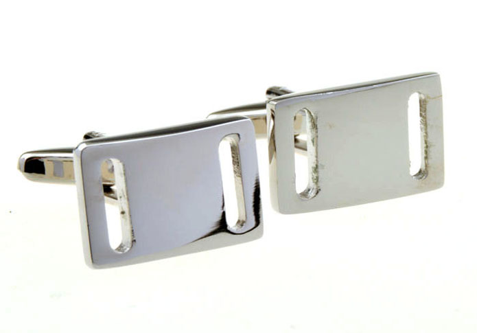  Silver Texture Cufflinks Metal Cufflinks Funny Wholesale & Customized  CL653829