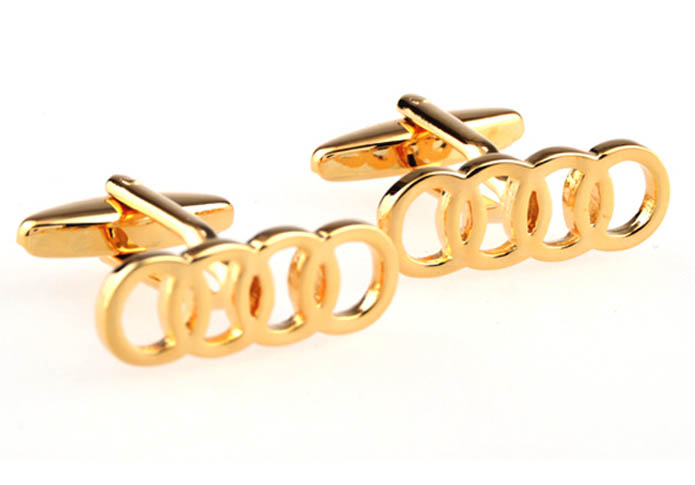 Audi Cars marked  Cufflinks  Gold Luxury Cufflinks Metal Cufflinks Automotive Wholesale & Customized  CL654094