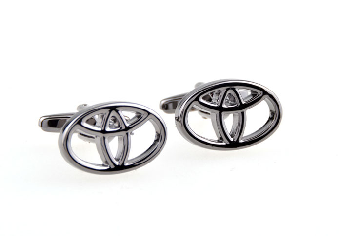Toyota logo Cufflinks  Gray Steady Cufflinks Metal Cufflinks Automotive Wholesale & Customized  CL654219