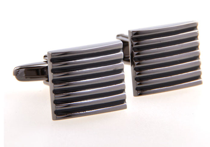  Gray Steady Cufflinks Metal Cufflinks Wholesale & Customized  CL654232