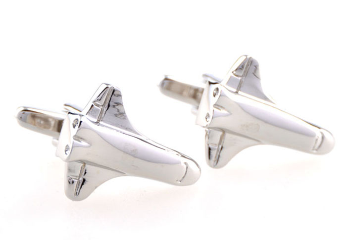 The plane Cufflinks  Silver Texture Cufflinks Metal Cufflinks Transportation Wholesale & Customized  CL654236