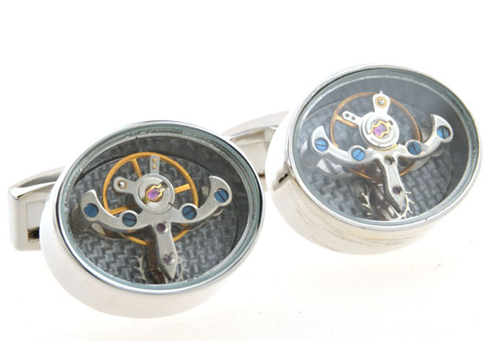 Steampunk with the smallest vintage watch movements Cufflinks  Multi Color Fashion Cufflinks Metal Cufflinks Tools Wholesale & Customized  CL654253