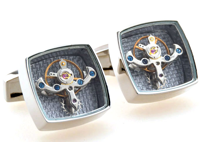 Steampunk with the smallest vintage watch movements Cufflinks  Multi Color Fashion Cufflinks Metal Cufflinks Tools Wholesale & Customized  CL654254