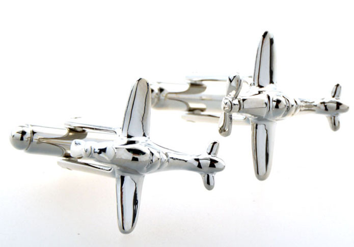 The plane Cufflinks  Silver Texture Cufflinks Metal Cufflinks Military Wholesale & Customized  CL654267