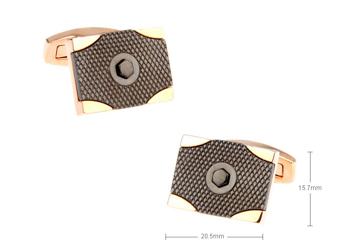  Bronzed Classic Cufflinks Metal Cufflinks Wholesale & Customized  CL654580
