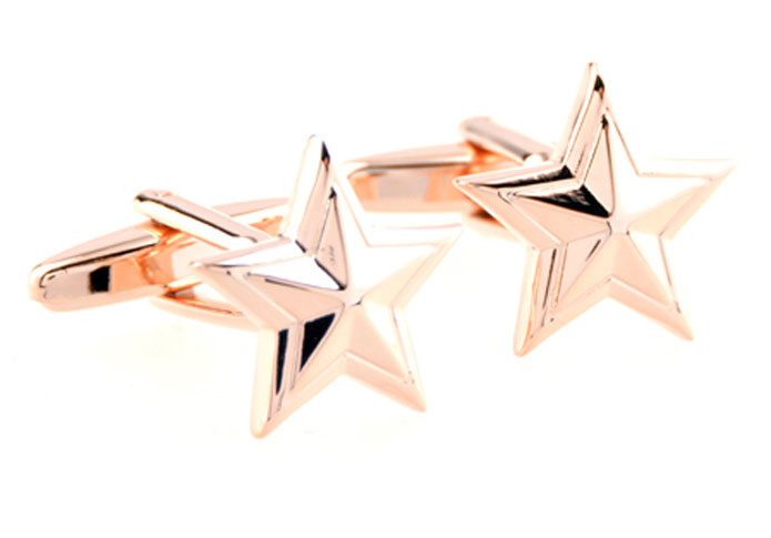 Five-pointed star Cufflinks  Gold Luxury Cufflinks Metal Cufflinks Flags Wholesale & Customized  CL654647