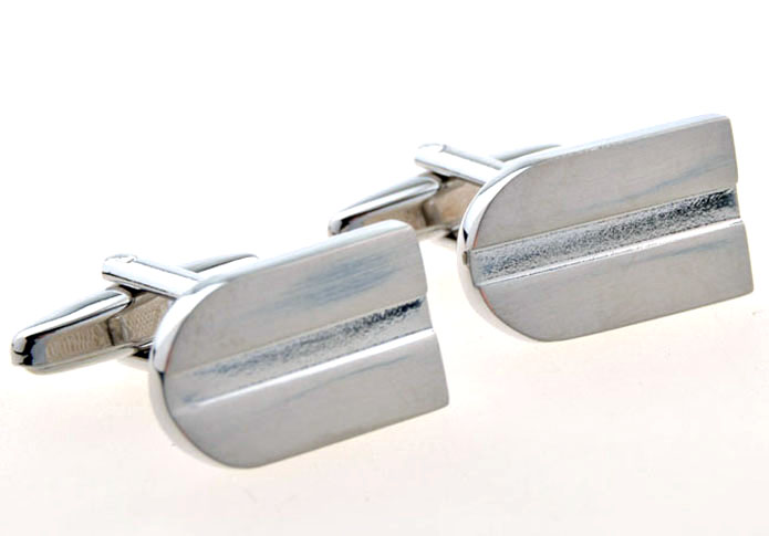  Silver Texture Cufflinks Metal Cufflinks Wholesale & Customized  CL654685