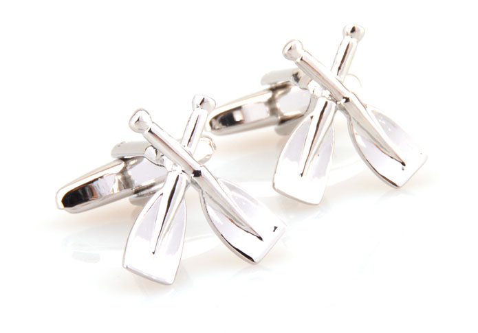 Paddle Cufflinks Silver Texture Cufflinks Metal Cufflinks Sports Wholesale & Customized CL654985