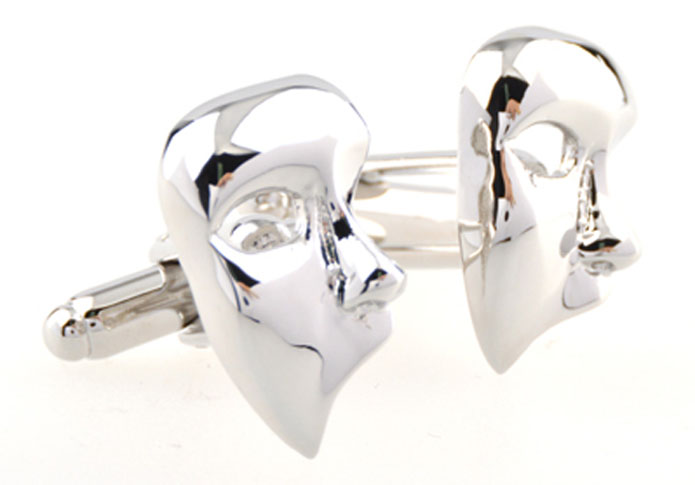 Mask Cufflinks Silver Texture Cufflinks Metal Cufflinks Skull Wholesale & Customized CL655042