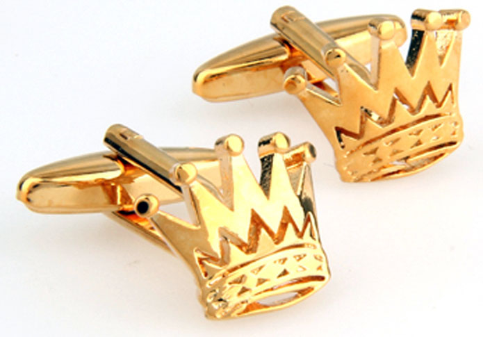 Imperial crown Cufflinks Gold Luxury Cufflinks Metal Cufflinks Hipster Wear Wholesale & Customized CL655117