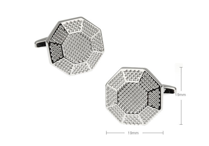 Silver Texture Cufflinks Metal Cufflinks Wholesale & Customized CL655162