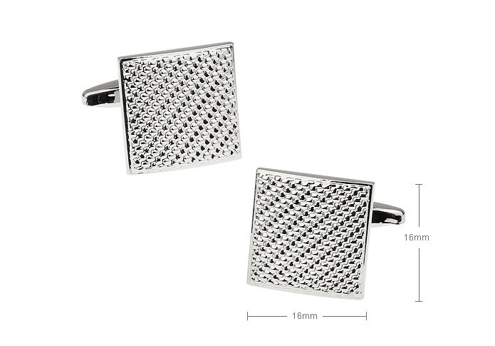 Silver Texture Cufflinks Metal Cufflinks Wholesale & Customized CL655166