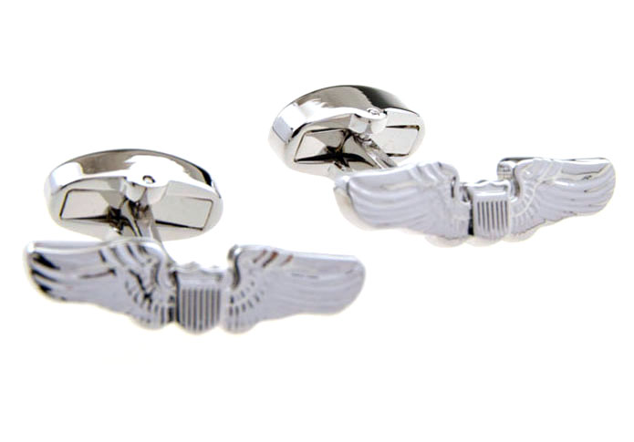 Silver Texture Cufflinks Metal Cufflinks Flags Wholesale & Customized CL655397