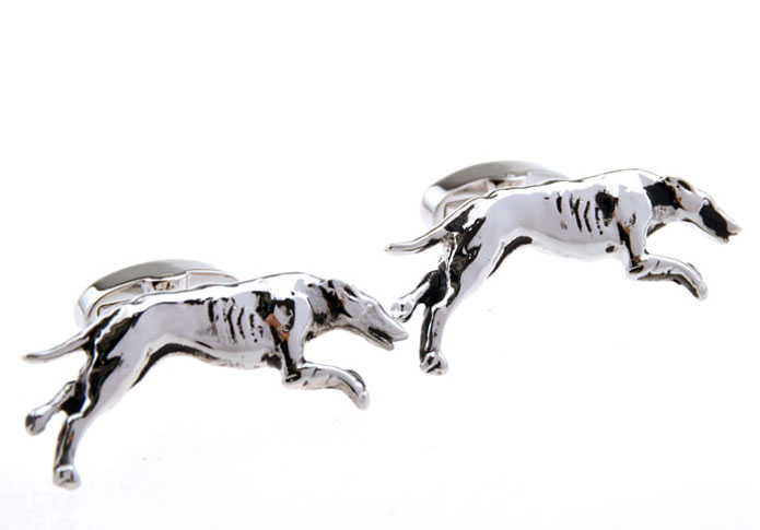 Cheetah Cufflinks Silver Texture Cufflinks Metal Cufflinks Animal Wholesale & Customized CL655430