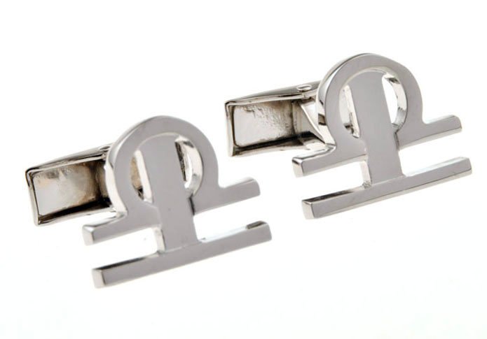 Libra Cufflinks Silver Texture Cufflinks Metal Cufflinks Symbol Wholesale & Customized CL655452