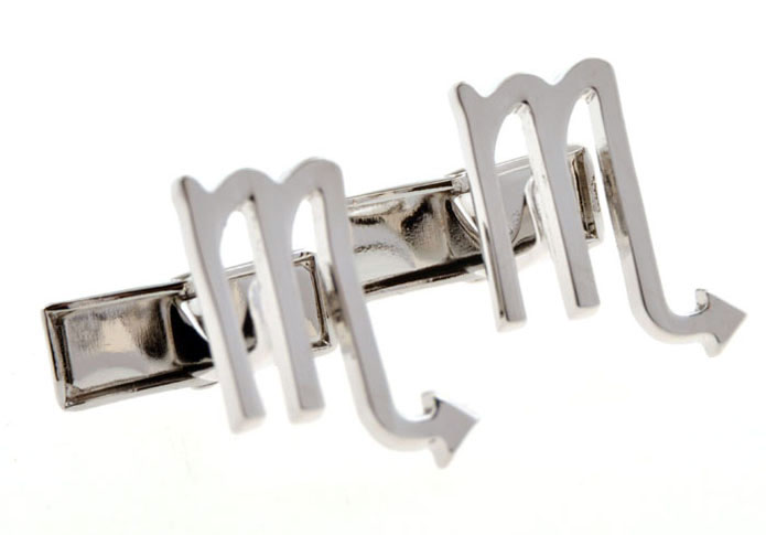 Scorpio Cufflinks Silver Texture Cufflinks Metal Cufflinks Symbol Wholesale & Customized CL655453