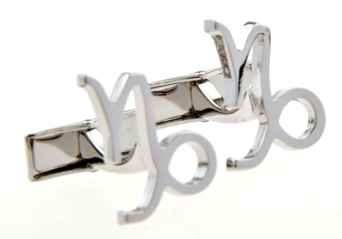 Capricorn Cufflinks Silver Texture Cufflinks Metal Cufflinks Symbol Wholesale & Customized CL655455