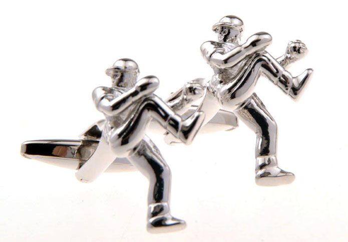 Hip-Hop Cufflinks  Silver Texture Cufflinks Metal Cufflinks Sports Wholesale & Customized  CL655787