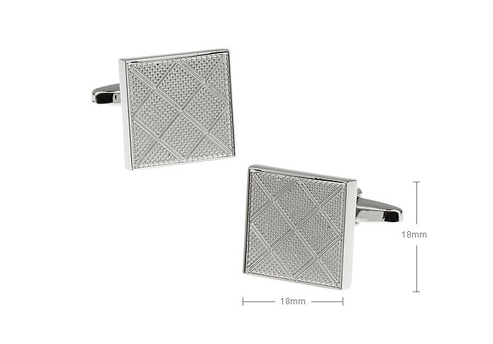  Silver Texture Cufflinks Metal Cufflinks Wholesale & Customized  CL655808