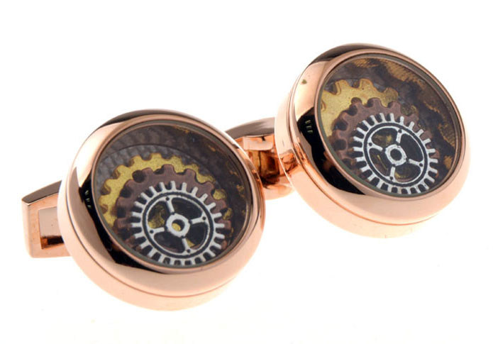 Minimum Wheel Vintage Steampunk Watch Movement Cufflinks  Gold Luxury Cufflinks Metal Cufflinks Tools Wholesale & Customized  CL655911