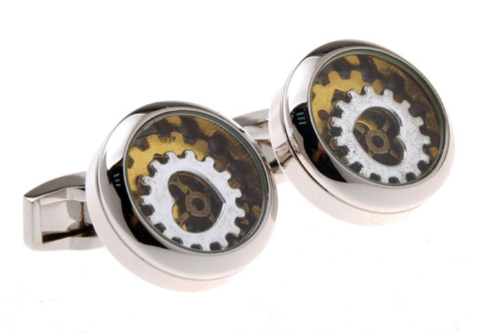 Minimum Wheel Vintage Steampunk Watch Movement Cufflinks  Gold Luxury Cufflinks Metal Cufflinks Tools Wholesale & Customized  CL655912