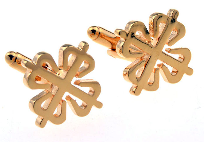 Cruciferous Cufflinks  Gold Luxury Cufflinks Metal Cufflinks Religious and Zen Wholesale & Customized  CL655959
